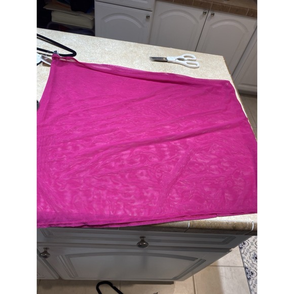 La Blanca Other - La Blanca Pink Bathing Suit Wrap Cover Up Mesh Beach Swimwear